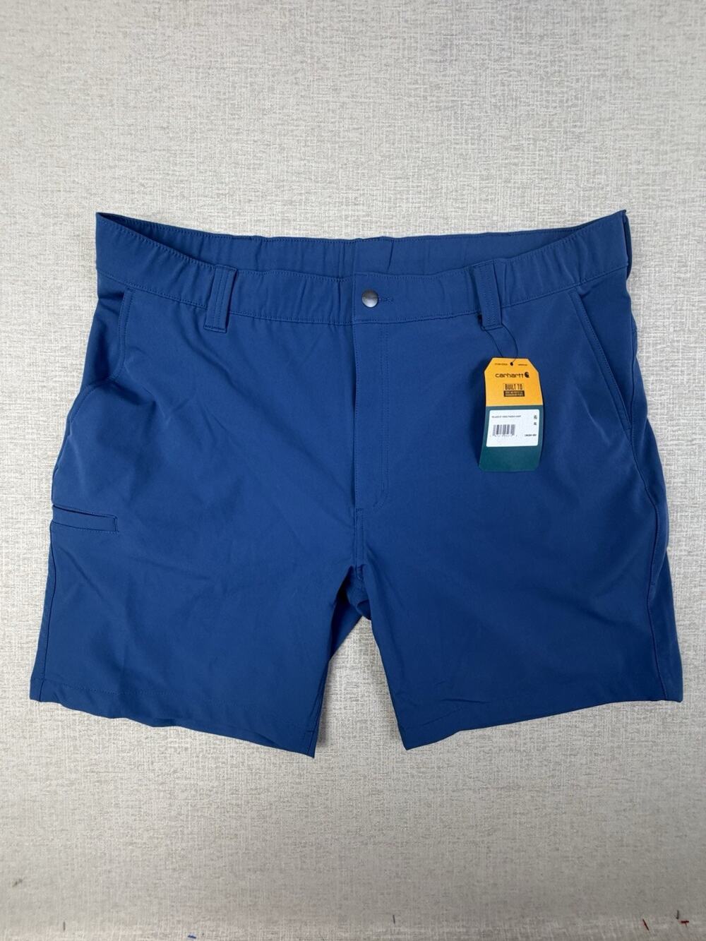 Carhartt Force Relaxed Fit Shorts Men’s XL Blue Stretch Utility NWT 106264